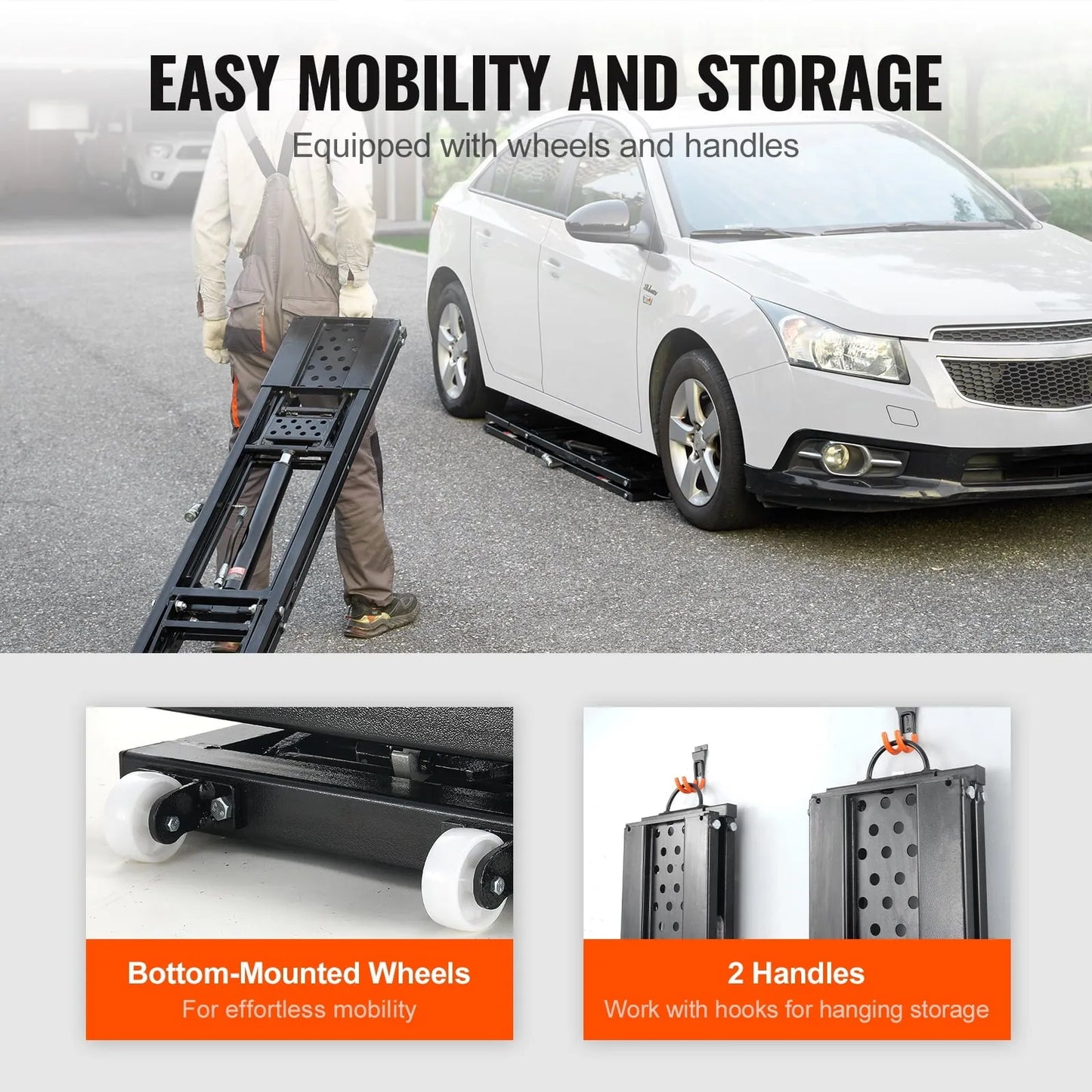 Portable Car Lift 5000 LBS Automatic Car Lift System Jack for Home Garage