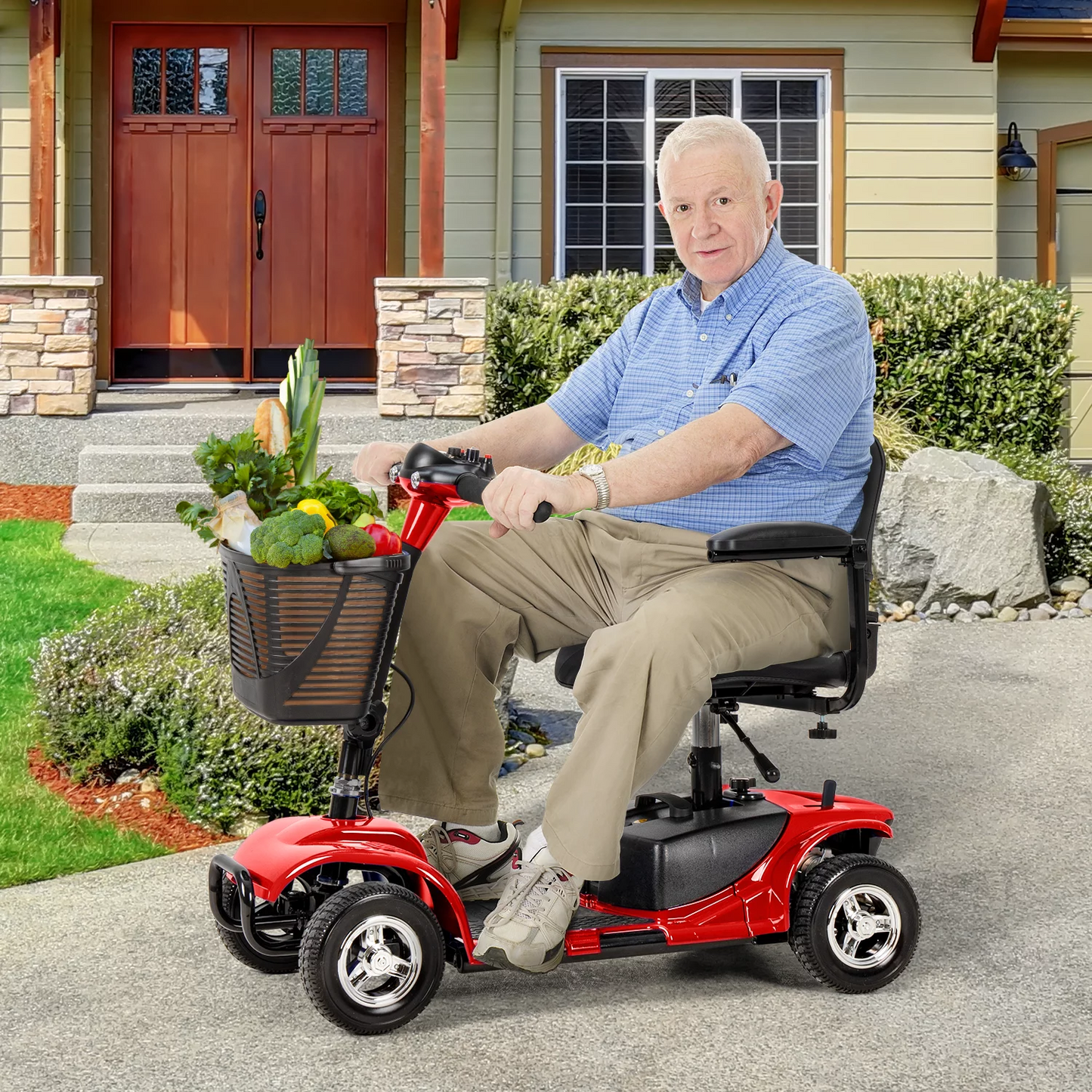 UltraLite Mobility 4-Wheel Scooter, Portable & Lightweight, 14-Mile Range, Model A898