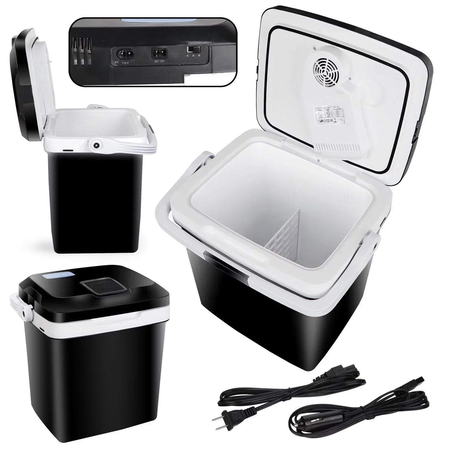 Newest Portable Iceless Thermoelectric Cooler Warmer Low Noise Car Electric Refrigerator Mini Fridge for Car Travel Trip Caming